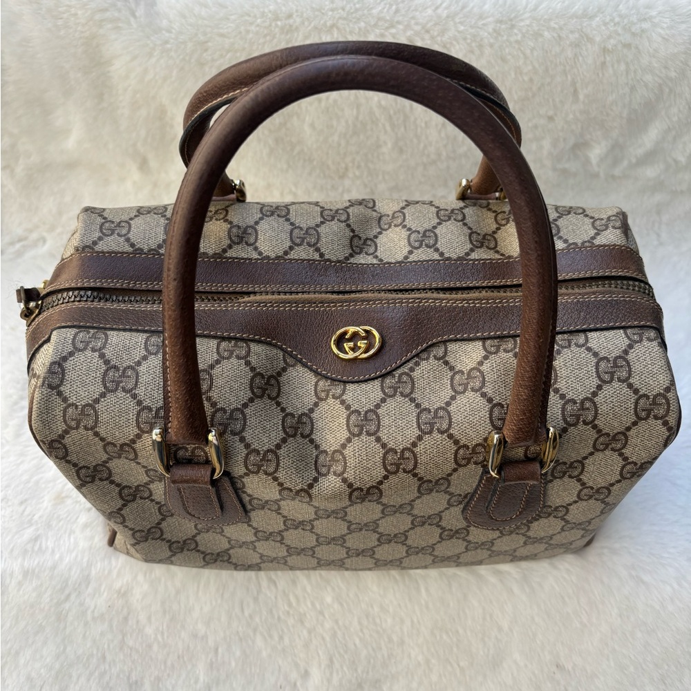 Vintage Gucci Satchel with Signature Monogram